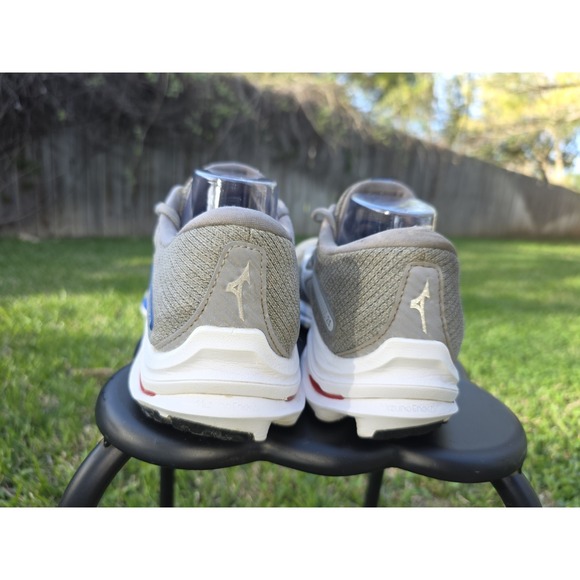 Mizuno Wave Rider 24 Running Shoes Lunar Rock-Nimbus Cloud Grey, Men's US 10.5 - Picture 7 of 13